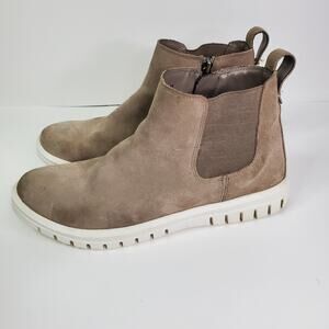 Blondo Womens Flora Sneakers Boots Size Zip Waterproof Size 8.5 Taupe B3515